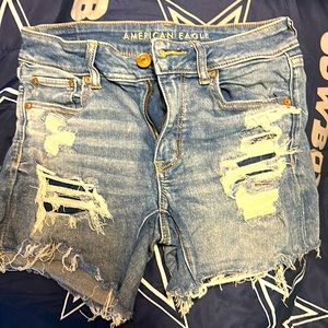 American eagle next level stretch midi jean short cut off